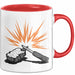 Bushcraft Fan Tasse Geschenkidee Naturfertigkeiten Liebhaber Rot Trendation