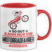 Motorradfahrer Geschenk Tasse So Gut Kann Nur Ein Motorradfahrer Aussehen Geschenkidee Kaffee-Becher Rot Trendation