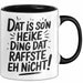 Heike Tasse Geschenk Dat Is So'n Heike Ding Dat Raffste Eh Nicht Geschenkidee Becher mit Name Schwarz Trendation