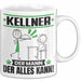 Kellner Tasse Geschenk für Kellner Der Mann Der Alles Kann Geschenkidee zum Geburtstag Weiß Trendation