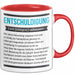 Entschuldigung Geschenk Tasse Es Tut Mir Leid Geburtstag Vergessen Nachträgliches Geschenk Becher Rot Trendation