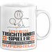 Tischtennisspieler Geschenk Tasse Ich Bin Tischtennisspieler Aber Sag Doch Einfach Superheld Lustige Geschenkdiee für Tischtennisspieler Kaffee-Becher Weiß Trendation