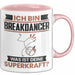Breakdancer Tasse Geschenk für Breakdancer Geburtstag Lustiger Spruch Kaffee-Becher Was Ist Deine Superkraft Rosa Trendation