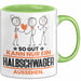 Halbschwager Geschenk Tasse So Gut Kann Nur Ein Halbschwager Aussehen Geschenkidee Kaffee-Becher Grün Trendation
