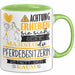 Pferdebesitzerin Tasse Geschenk Lustiger Spruch Bitte Erheben Sie Sich Seine Majestät Die Pferdebesitzerin Betritt Den Raum Grün Trendation