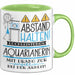 Aquarianerin Tasse Geschenk Lustig Abstand Halten Hochleistungs-Aquarianerin Mit Drang Zur Perfektion Bei Der Arbeit Grün Trendation