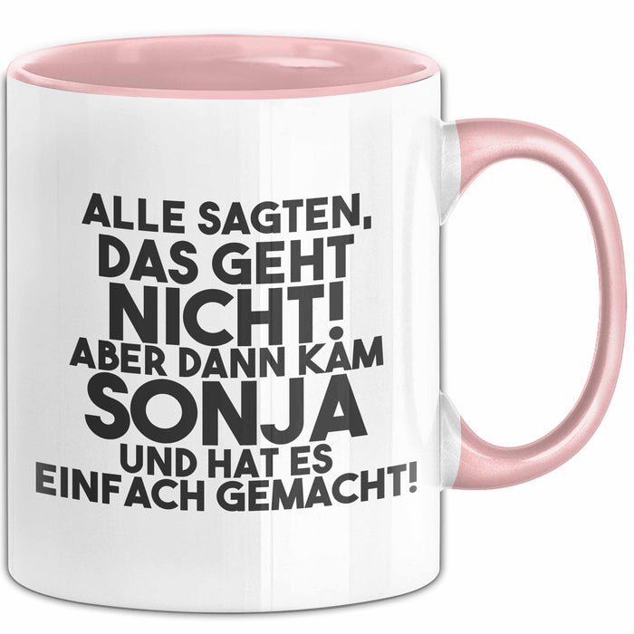 Sonja Tasse Alle Sagten Das Geht Nicht, Aber Dann Kam Sonja Geschenk