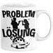 Auto Liebhaber Tasse Geschenk für Driften Männer Geschenkidee Problem und Lösung Drifter Weiß Trendation