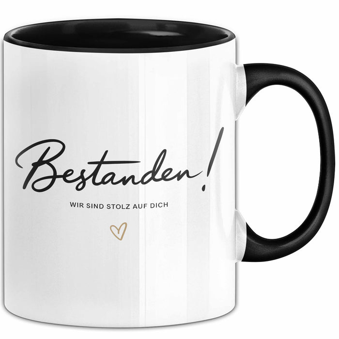Schüler Abschluss Tasse Geschenk Lustige Geschenkidee Spruch Bestanden Wir Sind Stolz Auf Dich Trendation