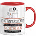 Plattenproduzentin Weil Es Keinen Schöneren Beruf Gibt Tasse Geschenk für Eine Plattenproduzentin Lustig Rot Trendation