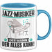 Jazz-Musiker Tasse Geschenk für Jazz-Musiker Der Mann Der Alles Kann Geschenkidee zum Geburtstag Blau Trendation
