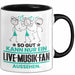 Live-Musik-Fan Geschenk Tasse So Gut Kann Nur Ein Live-Musik-Fan Aussehen Geschenkidee Kaffee-Becher Schwarz Trendation