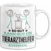 Tierarzthelfer Geschenk Tasse So Gut Kann Nur Ein Tierarzthelfer Aussehen Geschenkidee Kaffee-Becher Weiß Trendation