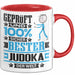 Judoka Geschenk Lustiger Spruch für Judoka Geschenkidee Bester Judoka Der Welt Rot Trendation