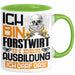 Forstwirt Ausbildung Tasse Geschenk Ich Bin Forstwirt In Der Ausbildung Ich Darf Das Geschenkidee Spruch Grün Trendation