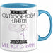 Outdoor-Yoga-Lehrerin Tasse Geschenk Ich Bin Outdoor-Yoga-Lehrerin Warum Weil Ich Es Kann Geschenkidee Geburtstag Blau Trendation