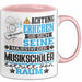 Musikschüler Geschenk Tasse Lustiger Spruch Erheben Sie Sich Der Musikschüler Betritt den Raum Rosa Trendation