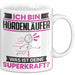 Hürdenläufer Tasse Geschenk für Hürdenläufer Geburtstag Lustiger Spruch Kaffee-Becher Was Ist Deine Superkraft Weiß Trendation