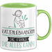 Katzenliebhaberin Geschenk Tasse Becher Die Frau Die Allen Kann Geschenkidee für eine Katzenliebhaberin Lustig Grün Trendation