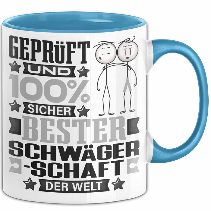 Schwägerschaft Geschenk Lustiger Spruch für Schwägerschaft Geschenkidee Bester Schwägerschaft Der Welt Blau Trendation
