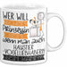 Haustier-Modedesignerin Tasse Geschenk Spruch Wer Will Schon Prinzessin Sein Wenn Man Auch Haustier-Modedesignerin Sein Kann Weiß Trendation