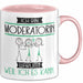 Moderatorin Tasse Geschenk Ich Bin Moderatorin Warum Weil Ich Es Kann Geschenkidee Geburtstag Rosa Trendation