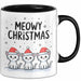 Katze Weihnachtsfeier Tasse Geschenk Lustige Geschenkidee Spruch Meowy Christmas Trendation