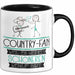 Country-Fan Weil Es Keinen Schöneren Beruf Gibt Tasse Geschenk für Eine Country-Fan Lustig Trendation