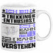 Trekking-Enthusiast Geschenk Tasse Lustige Geschenkdiee für einen Trekking-Enthusiast Geburtstag Ich Bin Trekking-Enthusiast Ich Kann Es Dir Erklären Aber Nicht Für Dich Verstehen Weiß Trendation