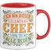 Büroarbeit Kollege Chef Tasse Geschenk Lustige Geschenkidee Spruch Ich Bin Dieser Legendäre Chef Von Dem Alle Reden Rot Trendation