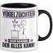Vogelzüchter Tasse Geschenk für Vogelzüchter Der Mann Der Alles Kann Geschenkidee zum Geburtstag Schwarz Trendation