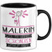 Malerin Weil Es Keinen Schöneren Beruf Gibt Tasse Geschenk für Eine Malerin Lustig Trendation