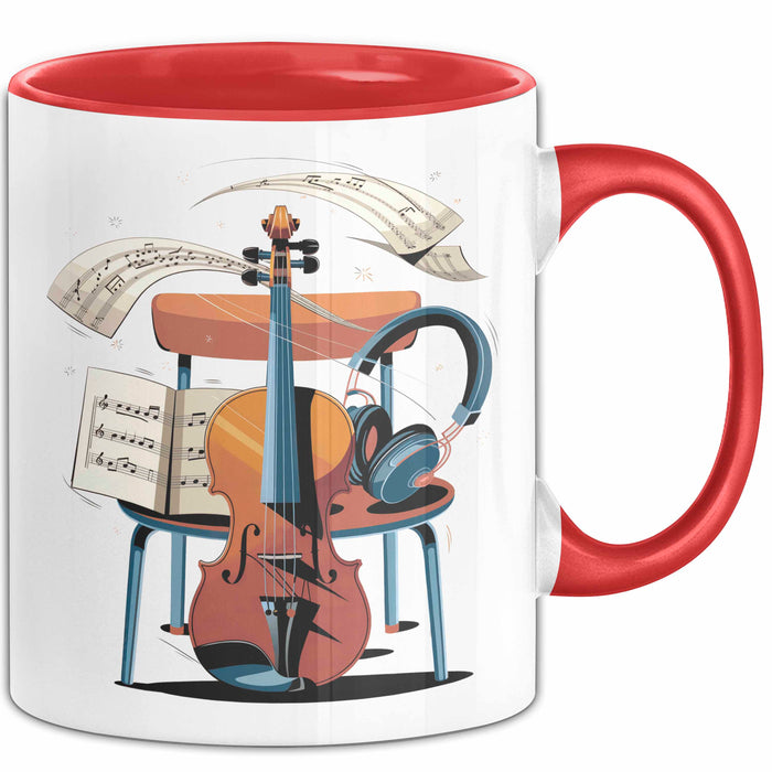 Musikstudent Tasse Geschenk Lustige Geschenkidee Spruch Für Übungs Krieger Rot Trendation