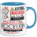 Rockerin Tasse Geschenk Lustiger Spruch Bitte Erheben Sie Sich Seine Majestät Die Rockerin Betritt Den Raum Blau Trendation