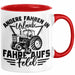Bauer Landwirt Tasse Geschenk Andere Fahren In Den Urlaub Ich Fahre Aufs Feld Geschenkidee Bauern Kaffee-Becher Rot Trendation