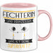 Fechterin Und Prinzessin Tasse Geschenk Für Eine Fechterin Geburtstag Was Ist Deine Superkraft Rosa Trendation