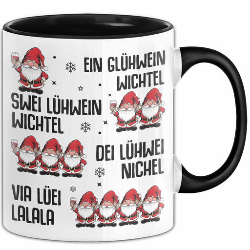 Weihnachten Tasse Geschenk Glühwein Ein Glühwein Wichtel Swei Glühwein Wichtel Geschenkidee Lustiger Spruch Kaffee-Becher Trendation