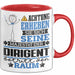 Dirigent Geschenk Tasse Lustiger Spruch Erheben Sie Sich Der Dirigent Betritt den Raum Rot Trendation