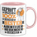 Abenteurreisender Geschenk Lustiger Spruch für Abenteurreisender Geschenkidee Bester Abenteurreisender Der Welt Rosa Trendation