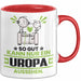 Uropa Geschenk Tasse So Gut Kann Nur Ein Uropa Aussehen Geschenkidee Kaffee-Becher Rot Trendation