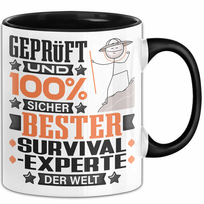 Survival-Experte Geschenk Lustiger Spruch für Survival-Experte Geschenkidee Bester Survival-Experte Der Welt Schwarz Trendation