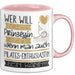 Pilates-Enthusiastin Tasse Geschenk Spruch Wer Will Schon Prinzessin Sein Wenn Man Auch Pilates-Enthusiastin Sein Kann Rosa Trendation