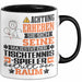 Tischtennisspieler Geschenk Tasse Lustiger Spruch Erheben Sie Sich Der Tischtennisspieler Betritt den Raum Schwarz Trendation