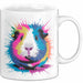 Buntes Meerschweinchen Tierliebhaber Tasse Geschenk Lustige Geschenkidee Spruch Weiß Trendation