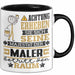 Maler Geschenk Tasse Lustiger Spruch Erheben Sie Sich Der Maler Betritt den Raum Schwarz Trendation