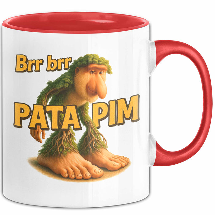 Brr brr Patapim Tasse Meme Italienisch Geschenk Lustig Becher Rot Trendation