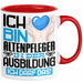 Altenpfleger Ausbildung Tasse Geschenk Ich Bin Altenpfleger In Der Ausbildung Ich Darf Das Geschenkidee Spruch Rot Trendation