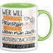Wildtierbeobachterin Tasse Geschenk Spruch Wer Will Schon Prinzessin Sein Wenn Man Auch Wildtierbeobachterin Sein Kann Grün Trendation