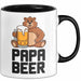 Papa Vatertag Tasse Becher Geschenk Lustige Geschenkidee Spruch Papa Bierbär Trendation