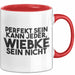 Wiebke Tasse Perfekt Sein Kann Jeder, Wiebke Sein Nicht Geschenk Rot Trendation